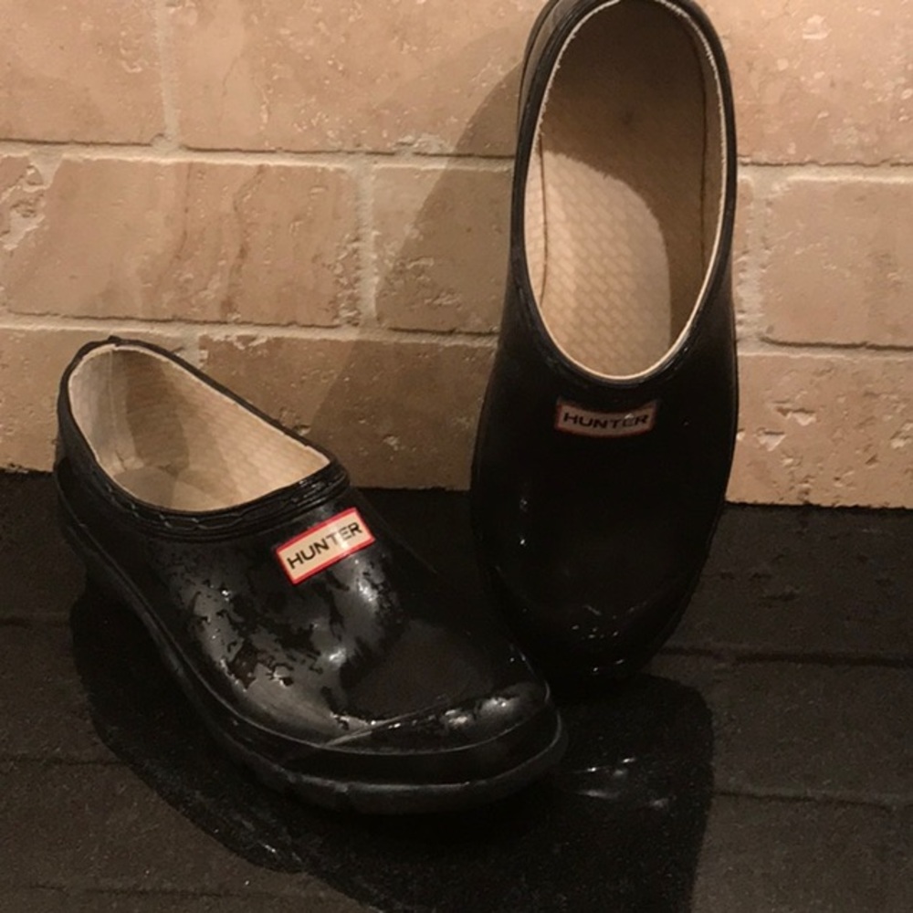 hunter black rain bootie